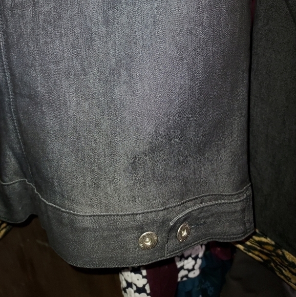 Guess Jacket black Med NWOT Animal print cuffs and collar - Picture 12 of 16